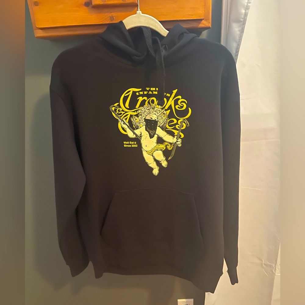 Crooks & Castles Black & Gold “The infamous Crooks” Hoodie